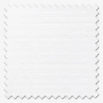 Close-up of white textured fabric swatch with pinked edges