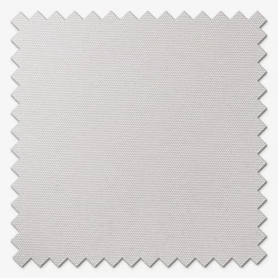 Swatch of light grey textured fabric with pinked edges.