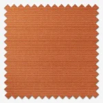 Swatch of orange woven fabric with pinked edges