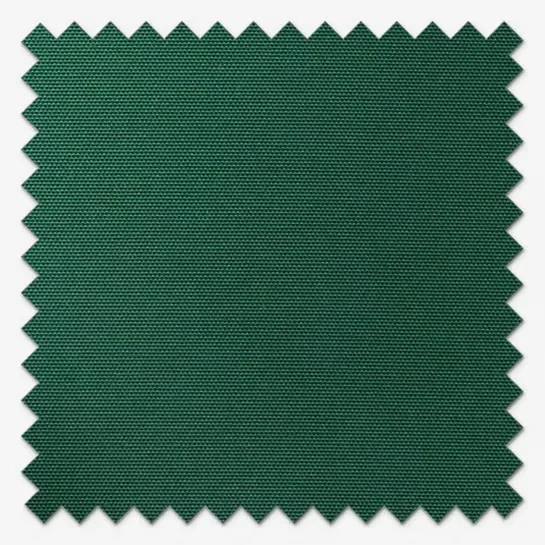 Swatch of textured dark green fabric with pinked edges