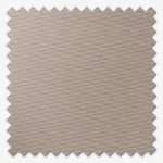 Swatch of textured taupe fabric with pinked edges