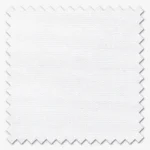 Swatch of textured white fabric with pinked edges