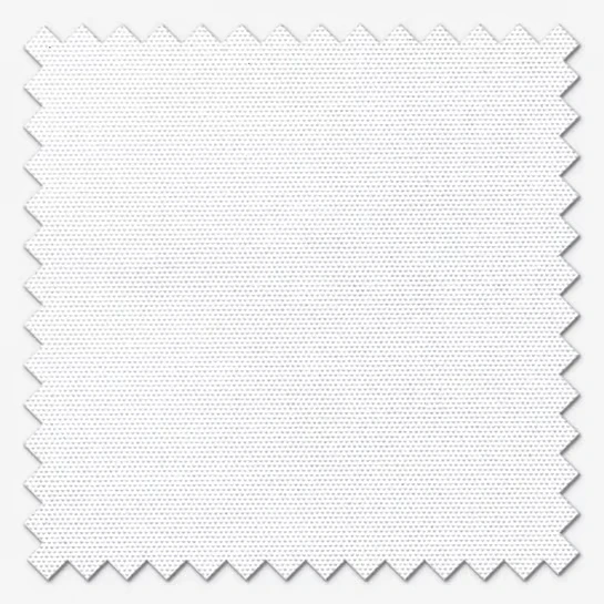 Swatch of textured white fabric with pinked edges